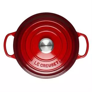 Le Creuset Signature Cerise Cast Iron Round Casserole 28cm